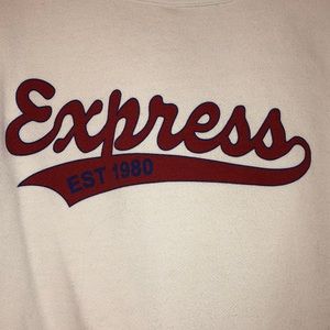 Express crew neck sweatshirt